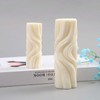 Tone Fun Water Ripple Cylinder Shape Candle Silicone Molds for
