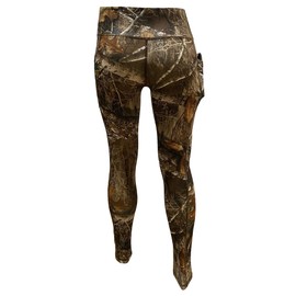 Women's Realtree Edge Full Camo High Waist Leggings for Sports, Yoga, Gym, Lifestyle, Hunting, Fishing, Outdoor Adventures, Full Length, XX-Large