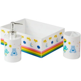 Franco Manufacturing Co. Inc. Care Bears 3 Pc Bathroom Accessory Set, Toothbrush Holder Soap Pump Storage Bin