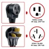 NEMA 10-50P to Welder 6-50R Welding Adapter Cord 50A 250V，6