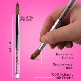 Nail brushes for acrylic application Acrylic brushes for nails Acrylic nail brushes Nail acrylic brush Professional acrylic nail brush Nail brush acrylic Brush for acrylic nails Kolinsky nail brush-10