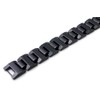 Black Tungsten Carbide 16MM Men's Link Bracelet Sz 8.5"
