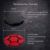 BoBoU Base adesiva segmentata Ø 78 mm (2 pezzi) per