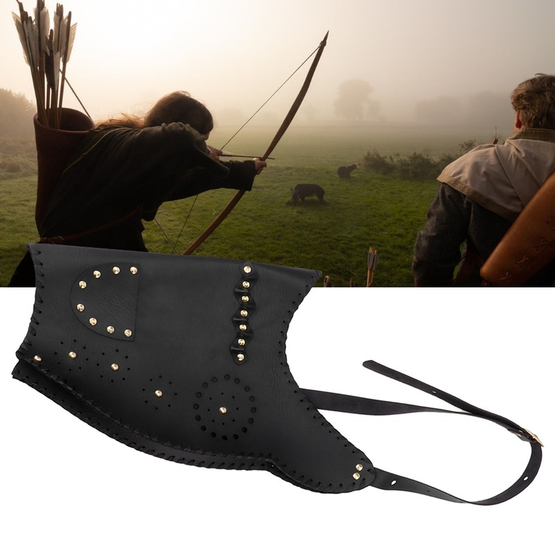 Archery Arrow Quiver Holder PU Leather Archery Bag Arrows Bag