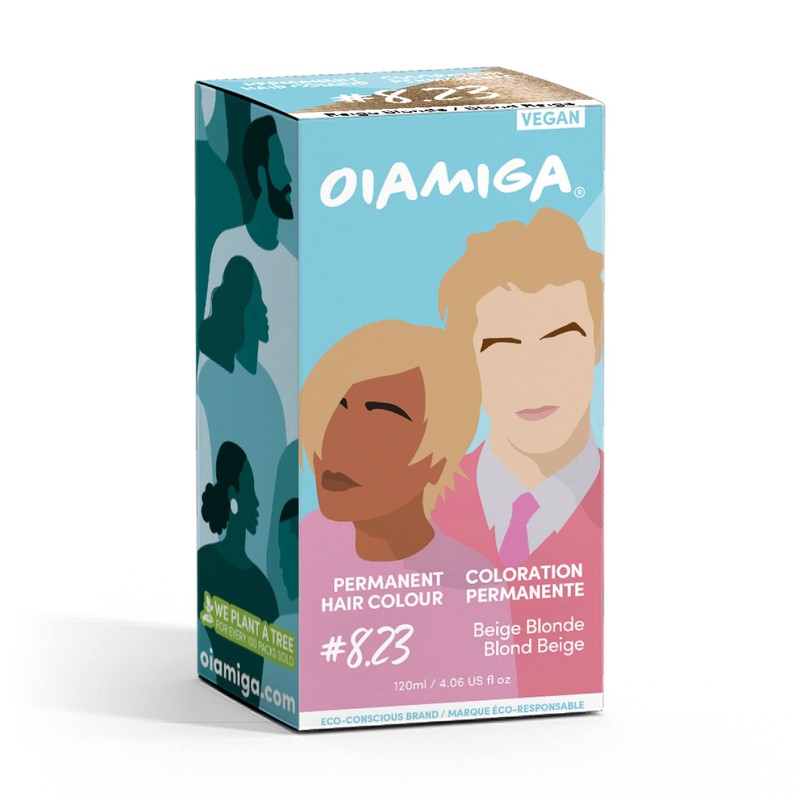 Oiamiga Beige Blonde Permanent Hair Colour with Natural Ingredients 120