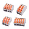 100PCS Compact Lever Wire Connectors Kit 2/3/4/5 Conductor Electrical Connectors