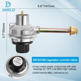 29102349 29103224A Regulator Control Valve, Replacement for Char Broil Grill2Go Tru-Infrared 2012 and Recent 29103224A