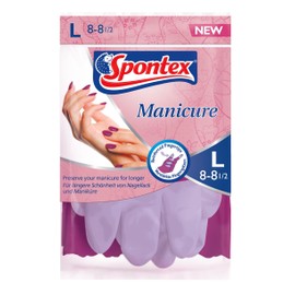 Spontex Ideal for protecting Nail Polishes and Manicure Manicure, Household Gloves – Pair (Pack of 3)