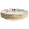 48-Pack Floral Paper Plates for Baby Girls 1st Birthday Decorations