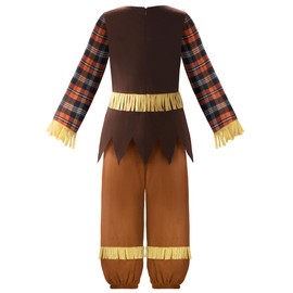 ReliBeauty Scarecrow costume for children, boy with hat, 150