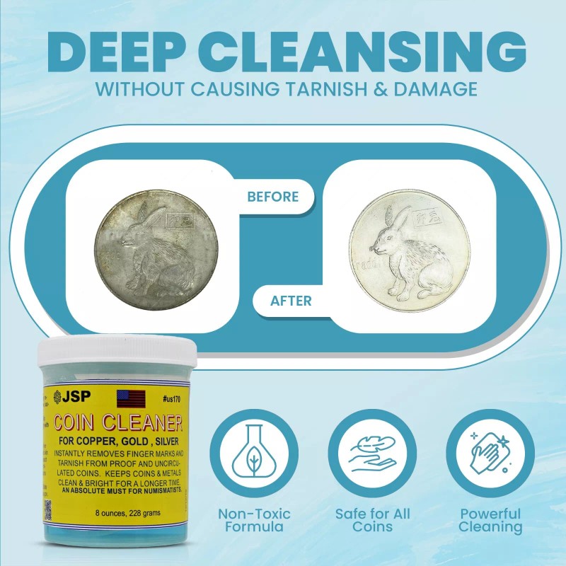 JSP Super Coin Cleaner for Copper Gold Silver Precious Metals