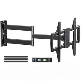 MOUNTUP Corner TV Wall Mount for Most 42-75 Inch TVs with 32” Long Extension, Long Arm TV Mount, Full Motion TVs Mount Swivel Articulating Mounts, MAX VESA 600x400mm, Holds up to 99 lbs MU0076