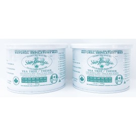 Sharonelle Natural Tea Tree Soft Wax For Sensitive Skin in 14 oz. - 2 cans