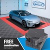 Jocoevol 12-Pcs Interlocking Tile, 12" x 12" Indoor/Outdoor Self-Drainage Interlocking