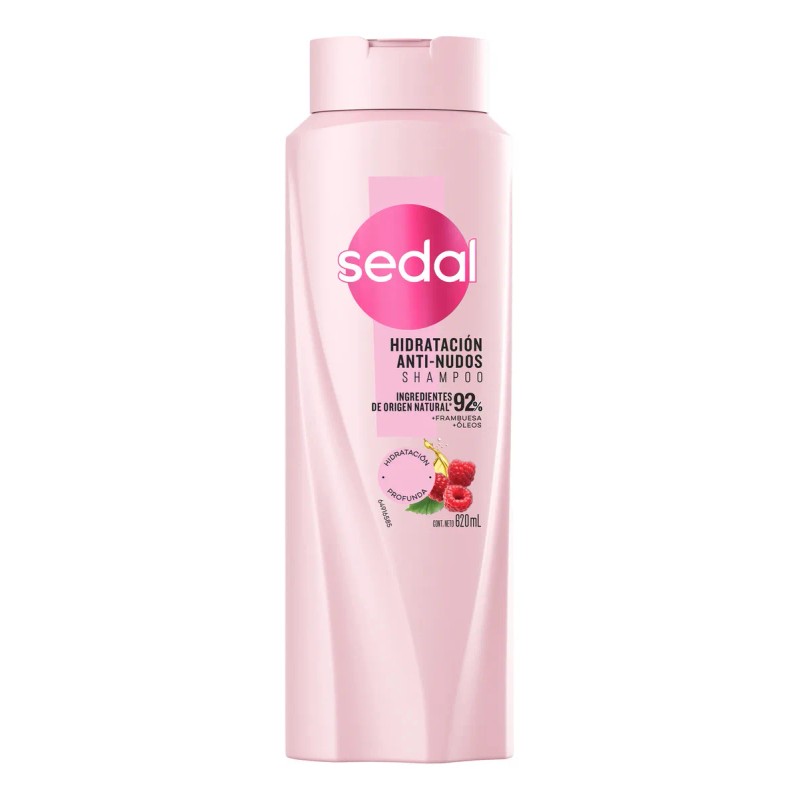 Sedal Recarga Natural Hidratacin Anti-Nudos 620mL shampoo para cabello maltratado