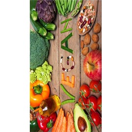 MANI TEXTILE Vegan Rug, Polyester, Multi-Colour, 50 x 120 cm