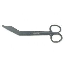 Unbranded Lister Bandage Scissors 5.5" Fluoride  Black EMS Surgical Instruments Economy GR - 1