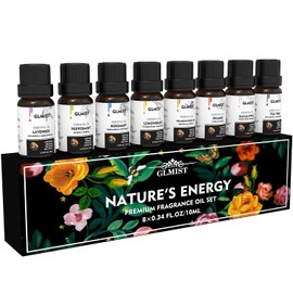 GLMIST Essential Oils Set for Diffusers for Home, Includes Eucalyptus Essential Oil and Lavender Essential Oil, Nature Diffuser Oil to Enhance Your Living Space, Nature's Energy Kit