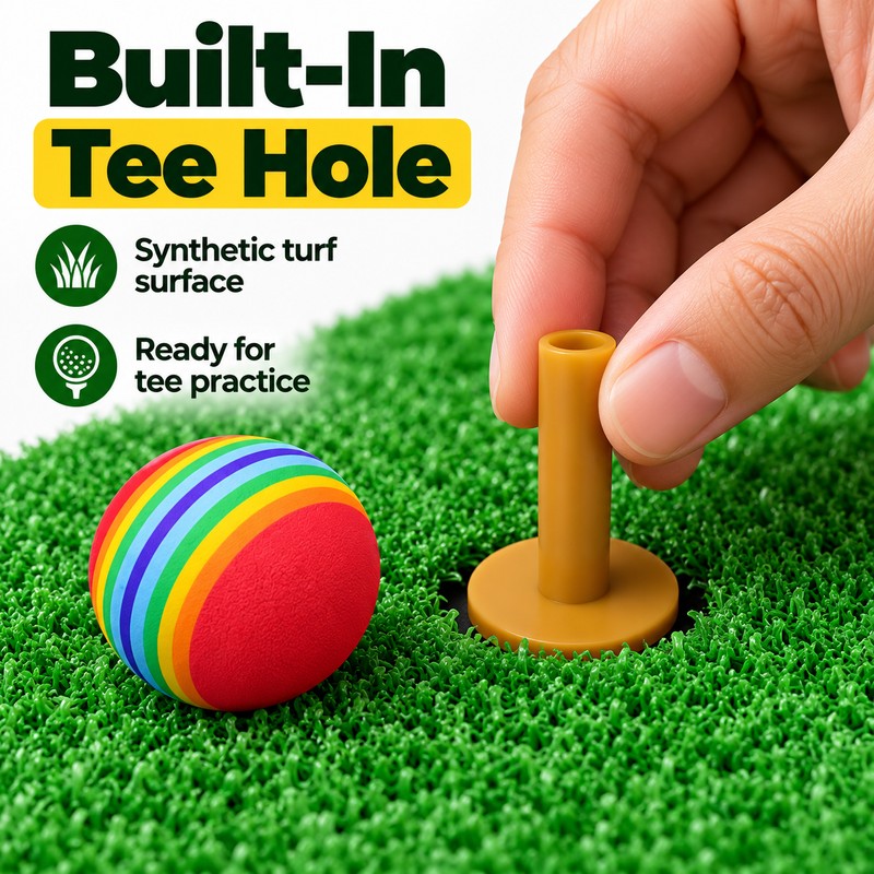 Artificial Turf Golf Hitting Mat for Swing & Chipping Practice