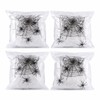 Halloween Spider Web Decorations for Party Décor – 4-Pack Stretchable