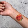 Azeeda 4 x 'Rotes Eichhörnchen' Temporäre Tattoos - Wasserfest, Hautfreundlich
