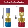 JRSHOME Upgraded R1234yf Quick Couplers Kit, R1234YF to R134A Quick