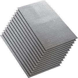 SATINIOR 21600 Pcs Mini Disco Tiles Silver Glass Mosaic Stickers Self Adhesive Square Mirror Mosaic Tiles for Party DIY Craft Decoration, 5 x 5 mm