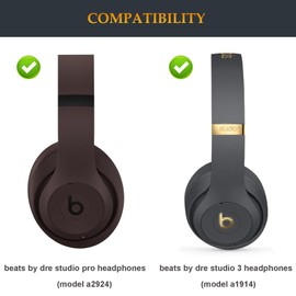 Beat Studio Pro Headband Replacement Parts as Same as Stock Arch Band Repair Kit Compatible with Beats by Dre Studio Pro/A2924 and Studio 3/A1914 Over-Ear Headphones (Deep Brown)