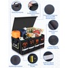 Oasser Car Trunk Organizer Collapsible Multi Compartments SUV Trunk Organizer