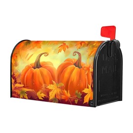 Welcome Fall Pumpkin Mailbox Covers Magnetic Standard Size 21 X 18 Waterproof Magnetic Mailbox Cover Post Letter Box Mailbox Covers for Farmhouse Garden Yard