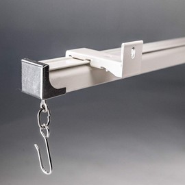 TOM TOOL Track wall mount brackets （3 pcs）, Aluminum Curtain Track-Special Accessories for Small square rail