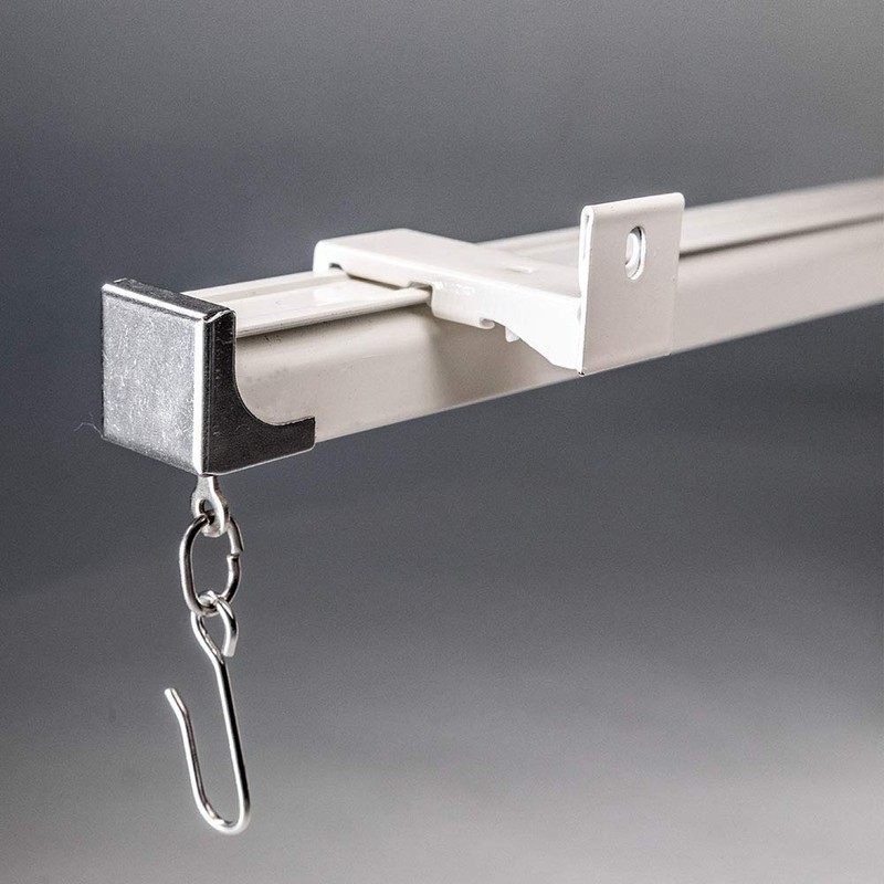 TOM TOOL Track wall mount brackets （3 pcs）, Aluminum Curtain