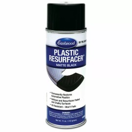 Eastwood Plastic Resurfacer Matte Black Aerosol Clear Coat 11oz.