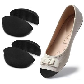 Dr.Foot Shoe Filler Inserts for Loose Shoe, Toe Filler Cushion Inserts for Shoe Too Big, Big Shoe Fillers Make Shoes Fit for Casual Sports High Heels Boots (Medium: Half to One Size Bigger, Black)