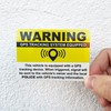 GPS Tracking Sticker Anti-Theft Car Vehicle Warning 6 Pack 2.5"x3.5"