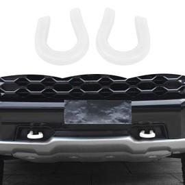 RT-TCZ Tow Hook Covers - Bumper Tow Hook Rubber Protector Exterior Accessories for Chevy Silverado 1500 2014-2024, GMC Sierra 2014-2024 (White)