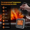 Digital Meat Thermometer for Oven, Food Thermometer with Large LCD,