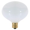 Satco S3260 120V Candelabra Base 25-Watt G16.5 Light Bulb, Gloss