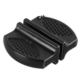 Laroal 4PCS Portable Double-Sided Sharpener Mini Kitchen Sharpener, for Family, Camping Tours or Outdoor Survival (Black)