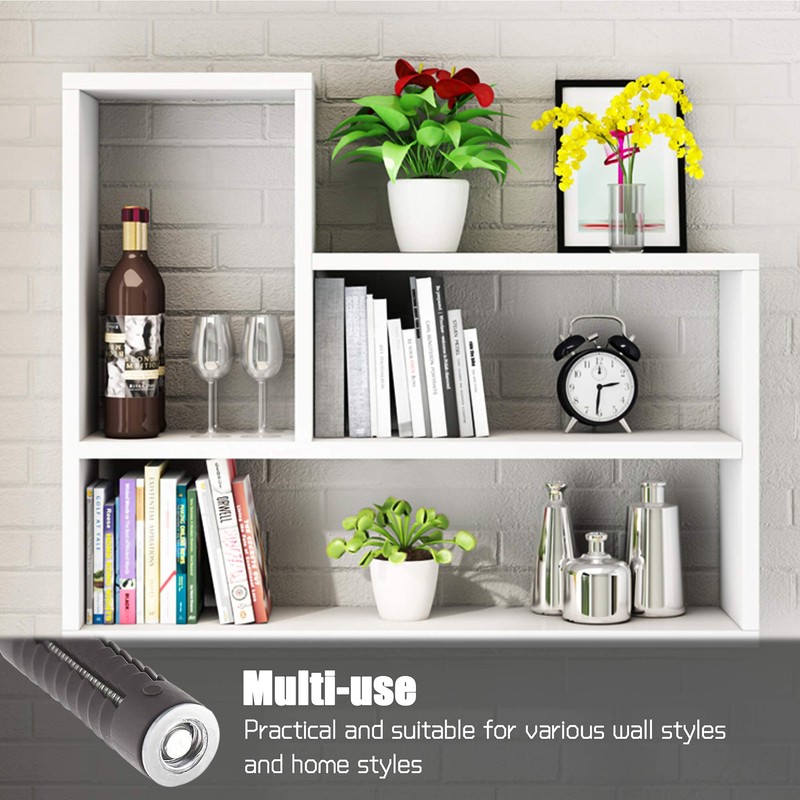 munloo Concealed Bracket, Pack of 8 Wall Shelf Brackets, Shelf