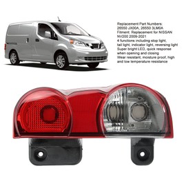 Right Taillight Rear Brake Cover, Car Taillight, Rear Brake Stop Light, Right Passenger Side 26550 JX00A Replacement for NISSAN NV200 2009-2021
