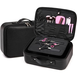 Hedume Hair Clipper Case, Hairdressing Tools Storage Carrying Case, Barber Tool Bag Barber Carrying Case 14" x 10'', Professional Hair Cutting Storage Organizer for Scissors, Barber Supplies