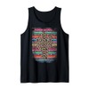 Western Serape print Cactus Leopard pattern Pink Tank Top