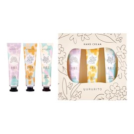 Yururito Loose Hand Cream Set of 3 (Rainbow Hydrangea, Osmanthus & Mariga) 0.5 fl oz (15 ml) Each