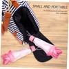 TOVINANNA Creative Flower Decor Transparent Folding Umbrella Automatic Compact Outdoor