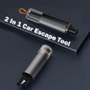 Car Safety Nothammer Auto, Notfallhammer Auto mit Gurtschneider, Kompakter Tragbarer