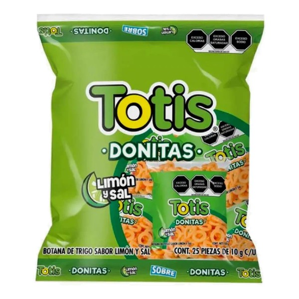 Frituras Totis Botana En Forma De Donita 25pz