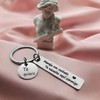 ZCVFA Drive Safe Keychain, Te necesito aqui conmigo Spanish Pendant