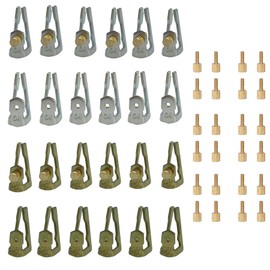 Daier Pool Timer On Off Clips Kit, Compatible with Intermatic 156T1978A, T100 Series Timers, 12 ON/12 Off, Black/White with Gold and Silver Components