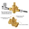 Hilitand DN25 Brass Relief Valve Adjustable Water Pressure Reducing Regulator